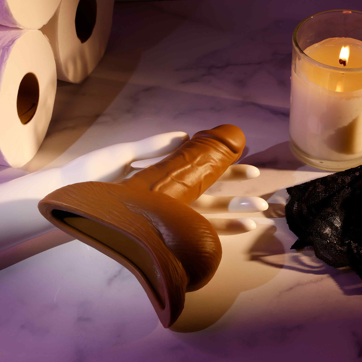 Pênis Packer Realista em Silicone com Abertura em Funil - Gender X Stand To Pee | Disponível em 3 Cores - 10