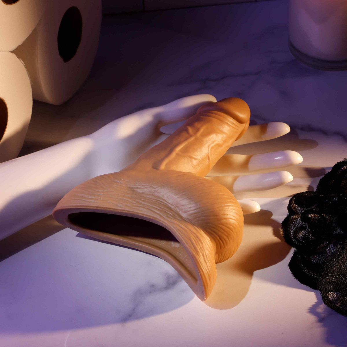 Pênis Packer Realista em Silicone com Abertura em Funil - Gender X Stand To Pee | Disponível em 3 Cores - 24