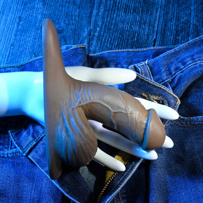 Foto 4 do produto Pênis Packer Realista em Silicone para dar Volume na Calça - Gender X 4" Silicone Packer - 10,5 x 3,5 cm | Disponível em 3 Cores