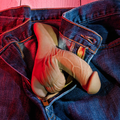 Foto 8 do produto Pênis Packer Realista em TPE para dar Volume na Calça - Gender X 4" Packer Squishy - 9 x 3,3 cm | Disponível em 2 Cores
