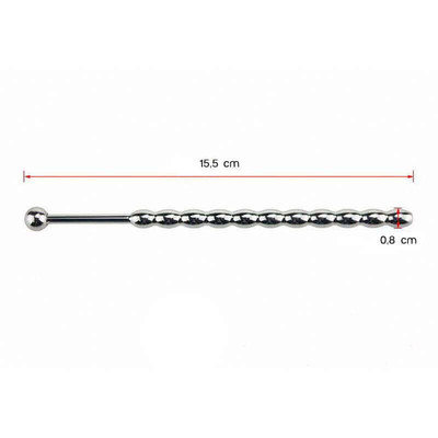 Foto 4 do produto Penis Plug - Penetrador de Uretra Feito em Aço para Prática de Sounding - 15,5 x 0,6 cm