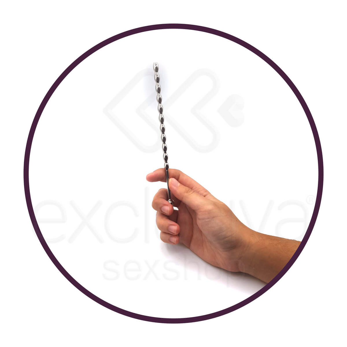 Penis Plug - Penetrador de Uretra Feito em Aço para Prática de Sounding - 15,5 x 0,6 cm - 3