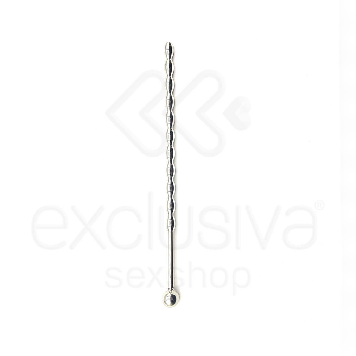 Penis Plug - Penetrador de Uretra Feito em Aço para Prática de Sounding - 15,5 x 0,6 cm - 2