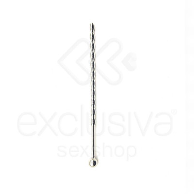 Foto 2 do produto Penis Plug - Penetrador de Uretra Feito em Aço para Prática de Sounding - 15,5 x 0,6 cm