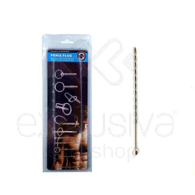 Foto 1 do produto Penis Plug - Penetrador de Uretra Feito em Aço para Prática de Sounding - 15,5 x 0,6 cm