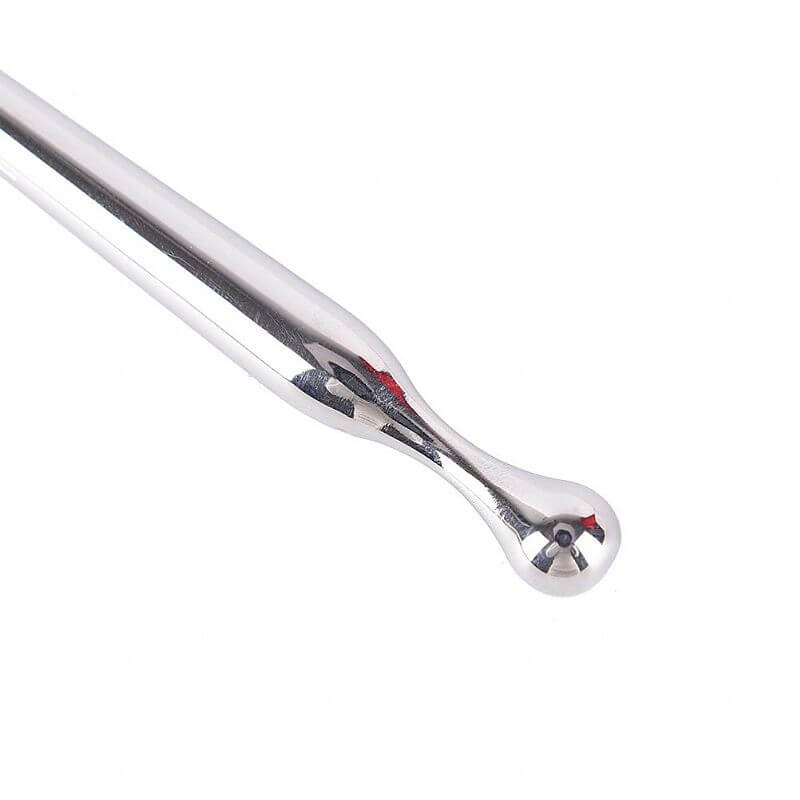 Penis Plug - Penetrador de Uretra em Aço para Prática de Souding com Formato Cônico - 10 x 0,8 cm - 3