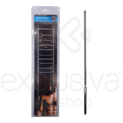Foto 1 do produto Penis Plug - Penetrador de Uretra em Aço para Prática de Sounding - 24 x 0,5 cm