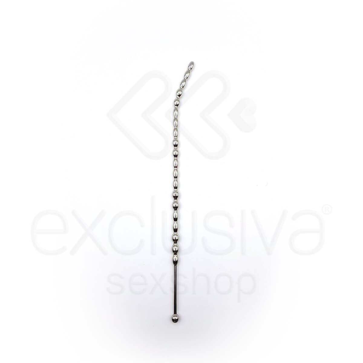 Penetrador de Uretra para Prática de Sounding em Aço com Textura Escalonada - Penis Plug | 26 x 0,7 cm - 3