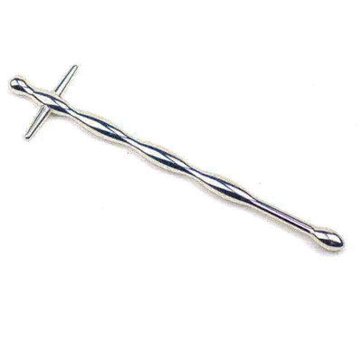 Foto 3 do produto Penis Plug - Penetrador de Uretra em Aço para Prática de Sounding com Corpo Escalonado - 15 x 0,8 cm