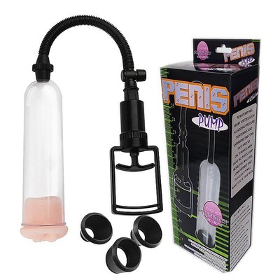 Bomba Peniana Manual com Anel em Forma de Vagina - Penis Pump | 18 x 5,3 cm