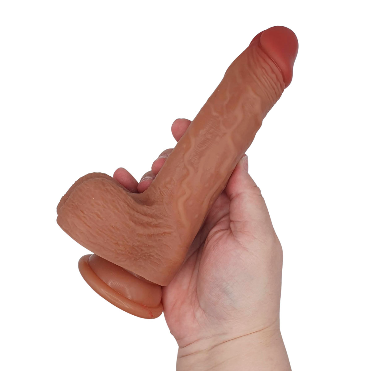 Pênis Realístico Recarregável com Função Aquecimento, 10 Modos de Vibrações, 3 Modos de Rotação e Controle Remoto Sem Fio - Adão & Eva | 15,5 x 3,4 cm - 4