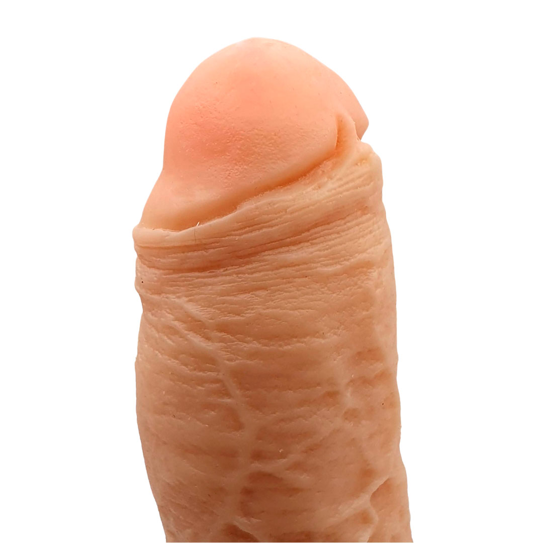 Pênis Realístico em Silicone com Glande, Veias Super Salientes e  Escroto - Magic Sexy | 18,5 x 5,5 cm - 2