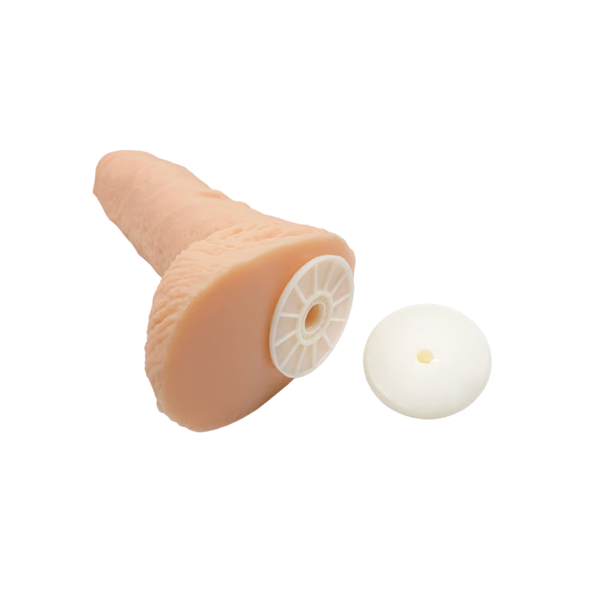 Prótese Peniana Realística com Glande, Veias Super Salientes, Escroto e Encaixe para Cinta Peniana - Magic Sexy | 18,5 x 5,5 cm - 5