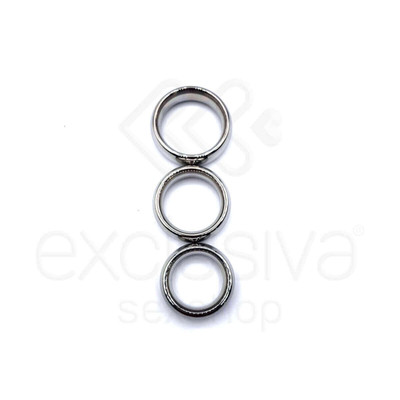 Foto 1 do produto Penis Ring - Anel Peniano Espesso em Aço Não Oxidante que Prolonga a Ereção e Retarda a Ejaculação | Disponível em 3 Tamanhos