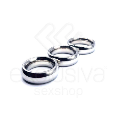 Foto 2 do produto Penis Ring - Anel Peniano Espesso em Aço Não Oxidante que Prolonga a Ereção e Retarda a Ejaculação | Disponível em 3 Tamanhos
