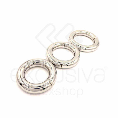 Foto 3 do produto Penis Ring - Anel Peniano Espesso com Divisórias, Feito em Aço Não Oxidante que Prolonga a Ereção e Retarda a Ejaculação | Disponível em 3 Tamanhos