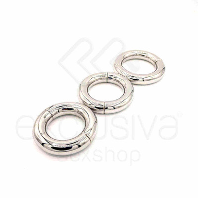 Foto 4 do produto Penis Ring - Anel Peniano Espesso com Divisórias, Feito em Aço Não Oxidante que Prolonga a Ereção e Retarda a Ejaculação | Disponível em 3 Tamanhos