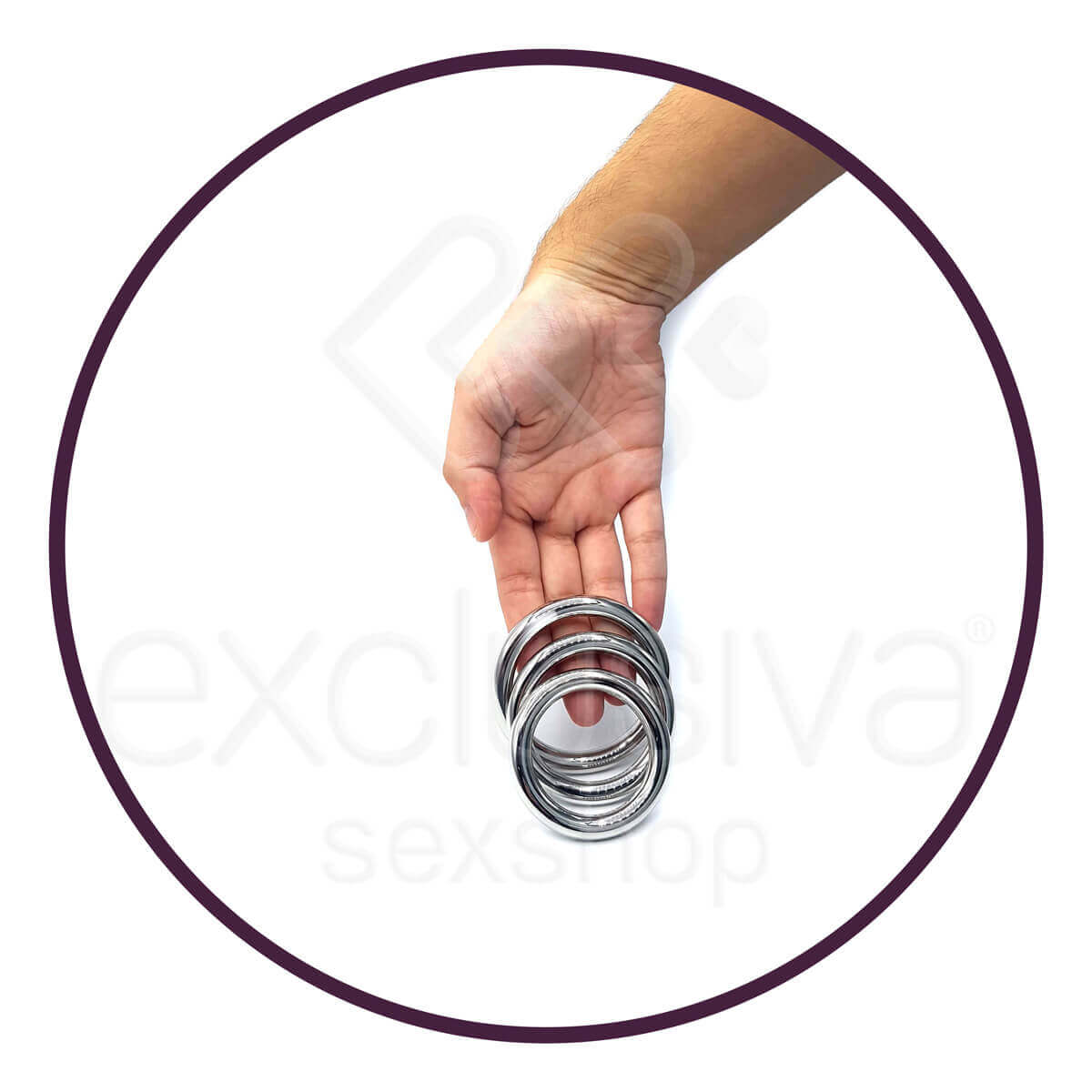 Penis Ring - Anel Peniano em Aço Não Oxidante que Prolonga a Ereção e Retarda a Ejaculação | Disponível em 3 Tamanhos - 4