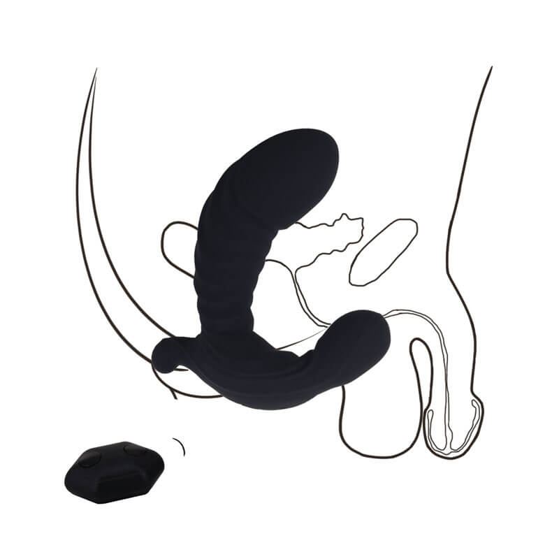 Perfect Lover Vibrating Inflatable - Estimulador de Próstata com 7 Modos de Vibração e Tecnologia de Inflação com Controle Remoto sem Fio - 8,8 x 3,6 cm - 8