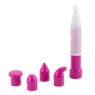 Foto 13 do produto Massageador Terapêutico Unissex com Vibração Multivelocidade, 4 Ponteiras Removíveis e Capa Auxiliar - Hot Flowers Peridell | 17 x 2,7 cm | Disponível em 2 Cores