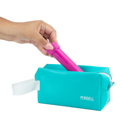 Massageador Terapêutico Unissex com Vibração Multivelocidade, 4 Ponteiras Removíveis e Capa Auxiliar - Hot Flowers Peridell | 17 x 2,7 cm | Disponível em 2 Cores