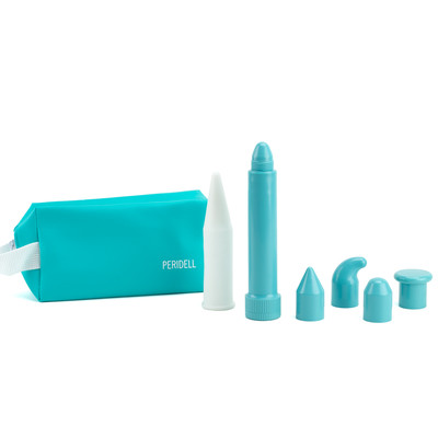 Massageador Terapêutico Unissex com Vibração Multivelocidade, 4 Ponteiras Removíveis e Capa Auxiliar - Hot Flowers Peridell | 17 x 2,7 cm | Disponível em 2 Cores