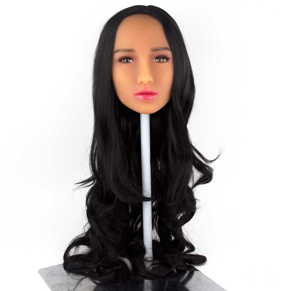 Peruca Levemente Ondulada no Tamanho Longo com Franjão em Fibra Sintética | Disponível em 21 Cores - 17