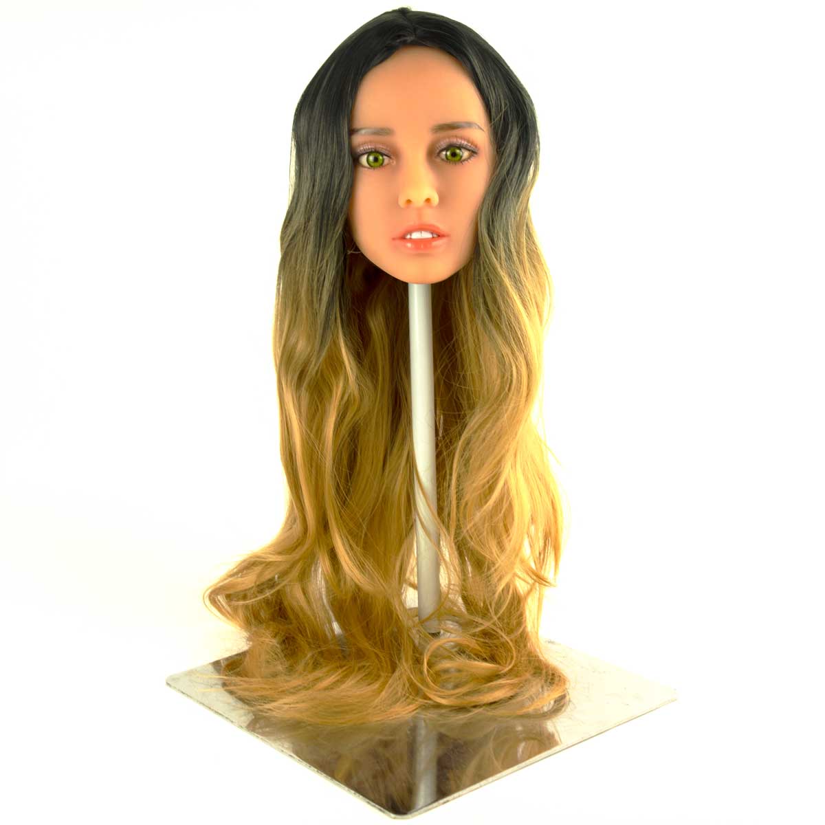 Peruca Levemente Ondulada no Tamanho Longo com Franjão em Fibra Sintética | Disponível em 21 Cores - 18