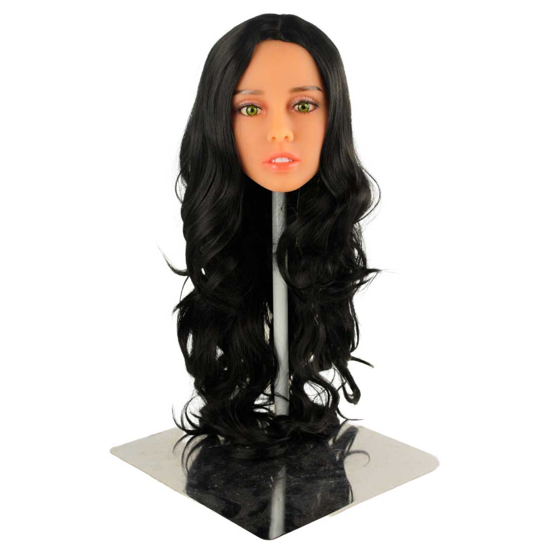 Peruca Levemente Ondulada no Tamanho Longo com Franjão em Fibra Sintética | Disponível em 21 Cores - 21