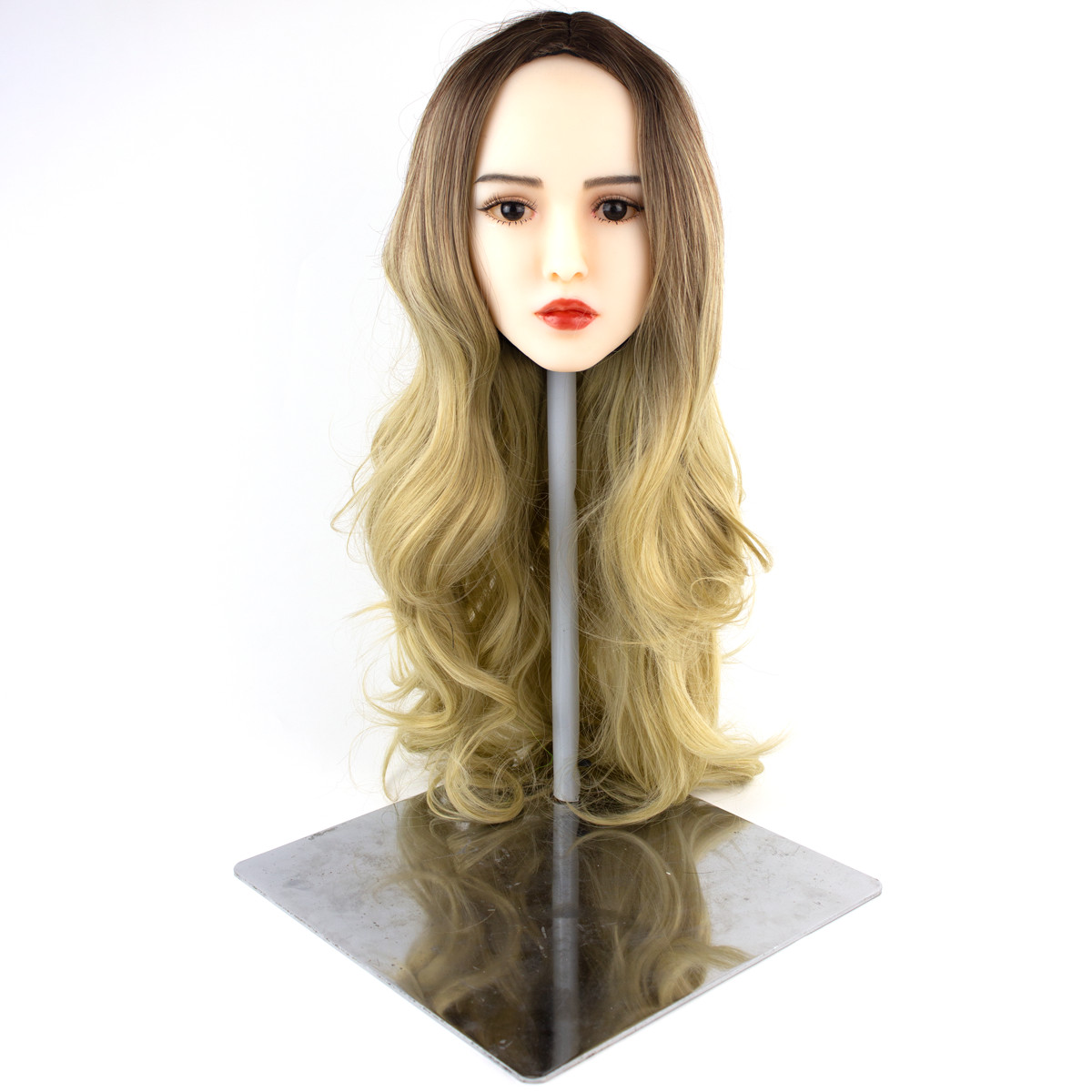 Peruca Levemente Ondulada no Tamanho Longo com Franjão em Fibra Sintética | Disponível em 21 Cores - 9