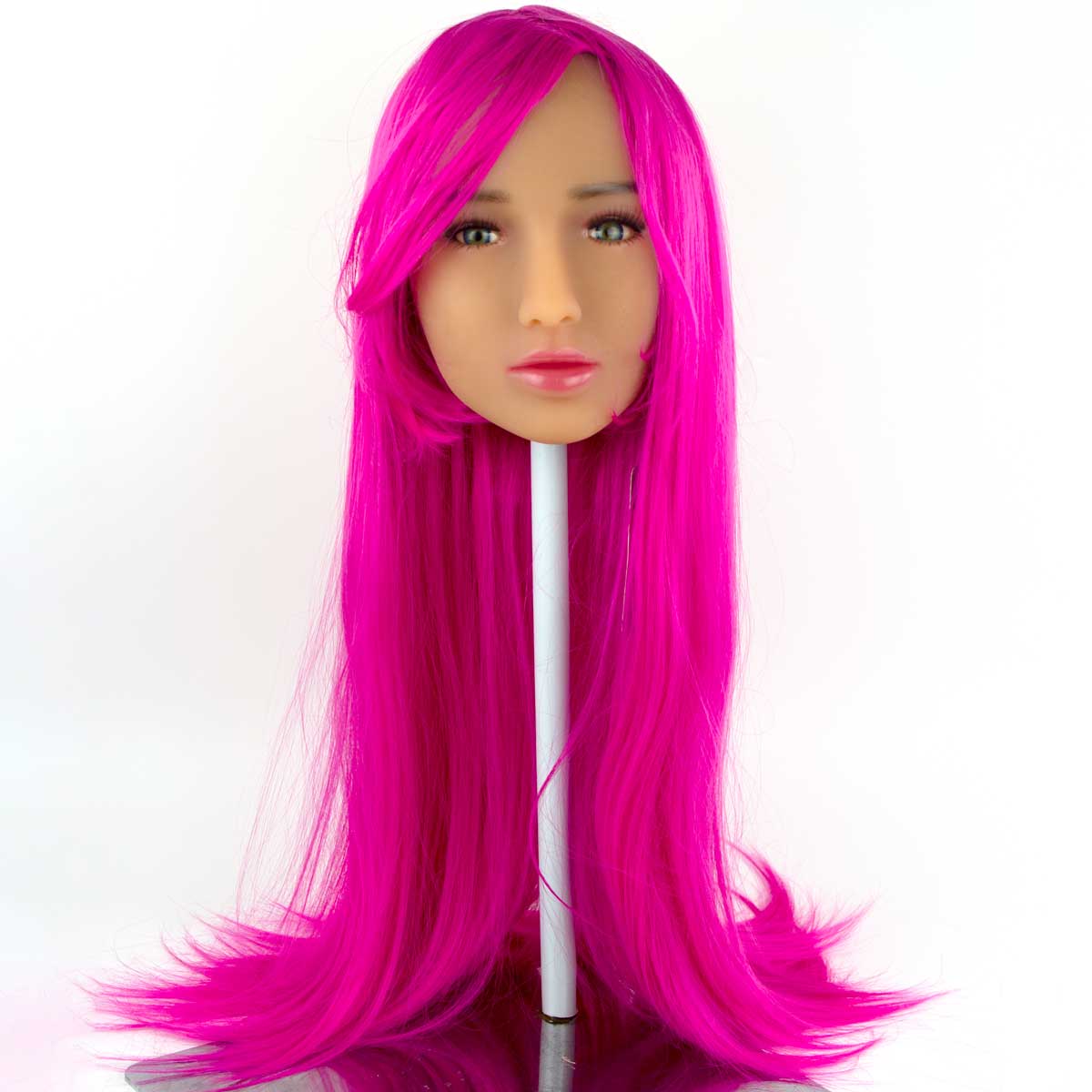 Peruca Lisa no Tamanho Longo com Franja em Fibra Sintética | Disponível em 16 Cores - 12