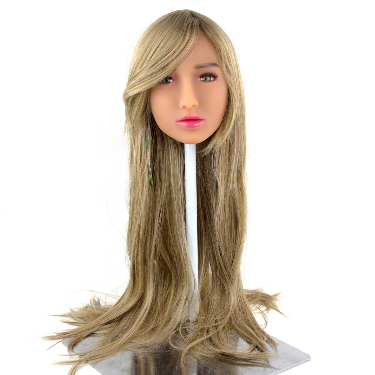 Peruca Lisa no Tamanho Longo com Franja em Fibra Sintética | Disponível em 16 Cores - 16