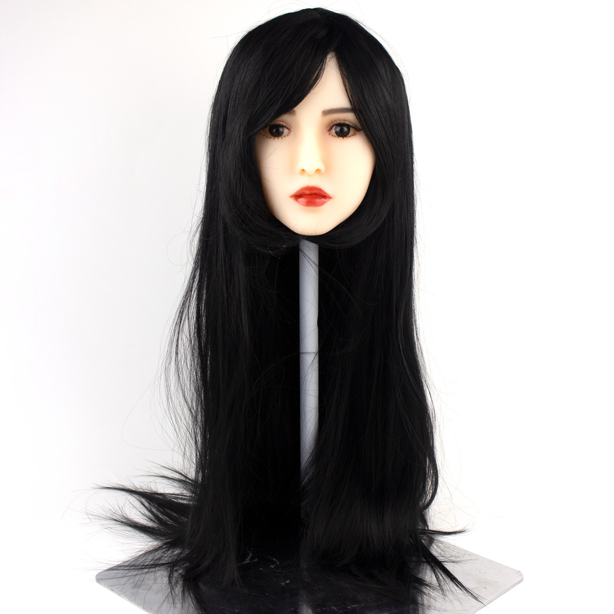 Peruca Lisa no Tamanho Longo com Franja em Fibra Sintética | Disponível em 16 Cores - 10