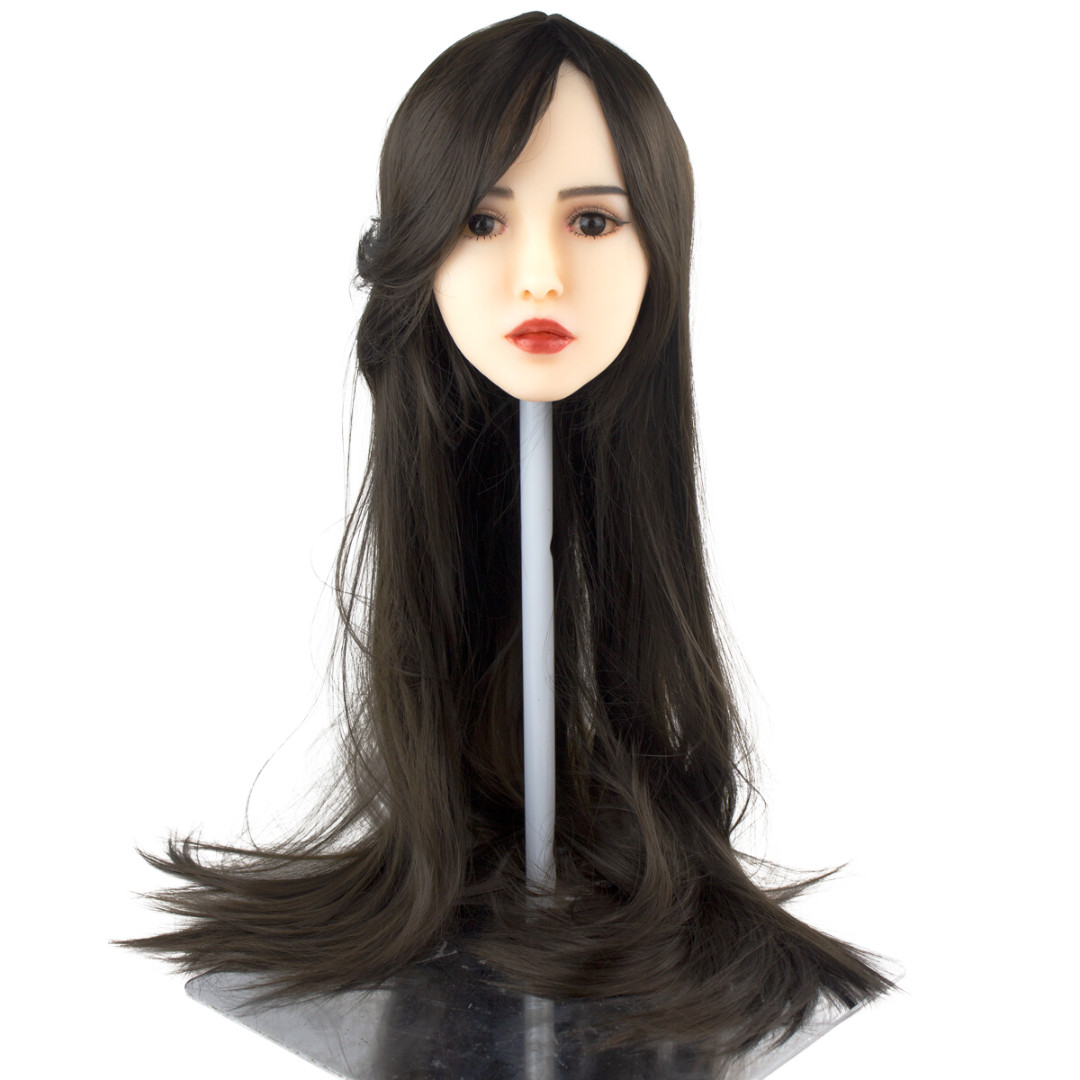 Peruca Lisa no Tamanho Longo com Franja em Fibra Sintética | Disponível em 16 Cores - 11