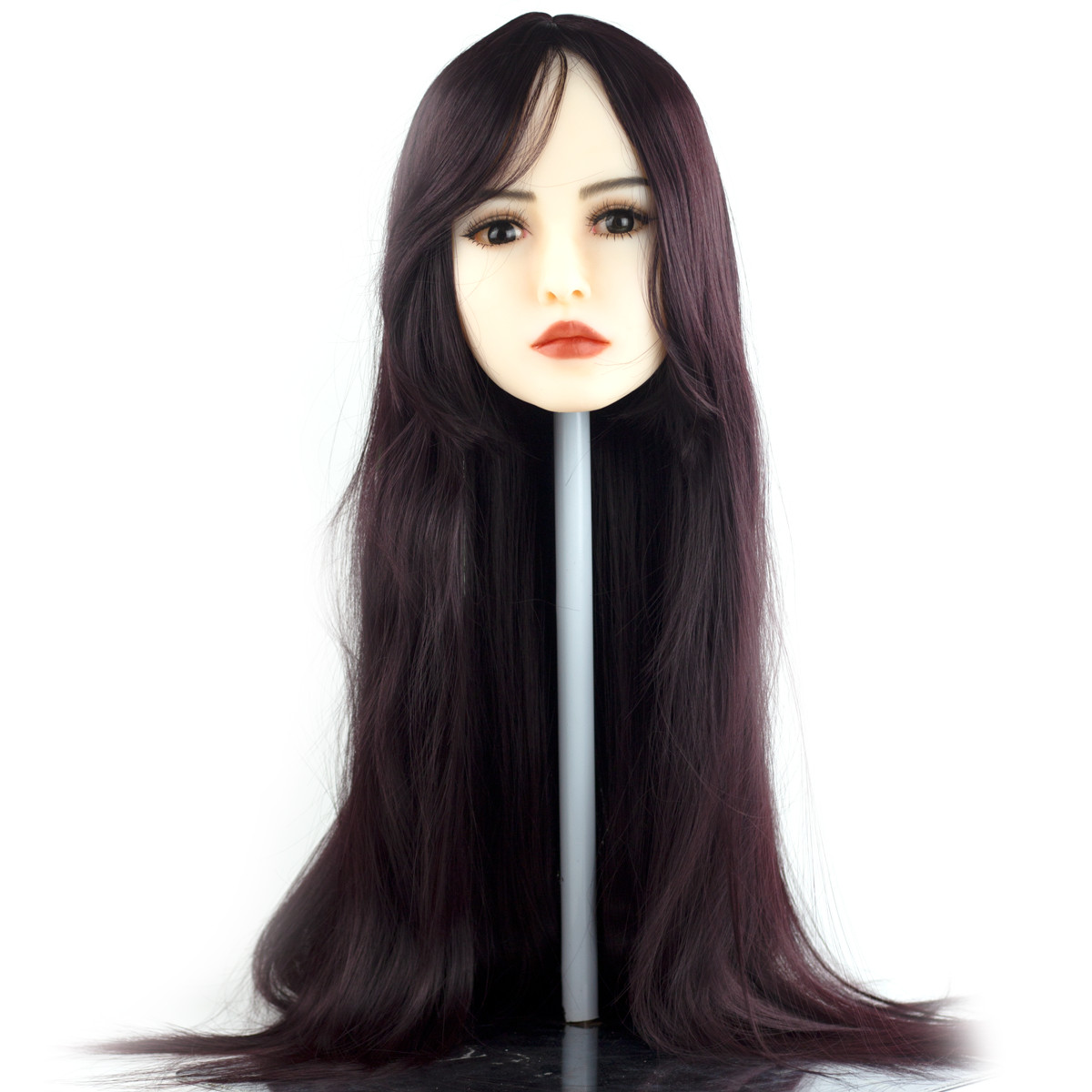 Peruca Lisa no Tamanho Longo com Franja em Fibra Sintética | Disponível em 16 Cores - 6