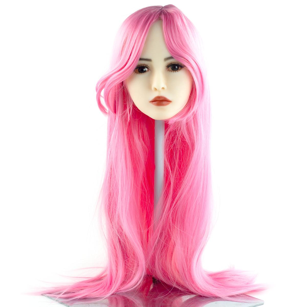 Peruca Lisa no Tamanho Longo com Franja em Fibra Sintética | Disponível em 16 Cores - 8