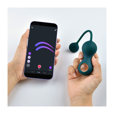 Peso para Pompoar em Silicone com 10 Modos de Vibração, Recarregável e App Control - Magic Motion Crystal Smart Kegel Vibrator | 8 x 3,3 cm