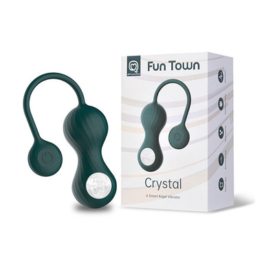 Peso para Pompoar em Silicone com 10 Modos de Vibração, Recarregável e App Control - Magic Motion Crystal Smart Kegel Vibrator | 8 x 3,3 cm