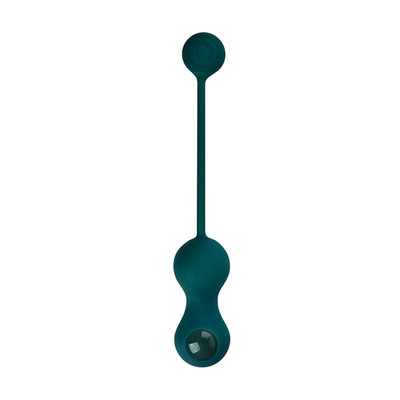 Foto 3 do produto Peso para Pompoar em Silicone com 10 Modos de Vibração, Recarregável e App Control - Magic Motion Crystal Smart Kegel Vibrator | 8 x 3,3 cm
