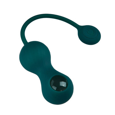 Foto 4 do produto Peso para Pompoar em Silicone com 10 Modos de Vibração, Recarregável e App Control - Magic Motion Crystal Smart Kegel Vibrator | 8 x 3,3 cm
