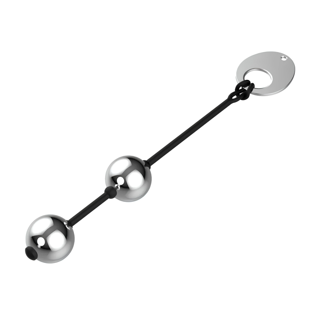 Esferas para Pompoarismo em Metal com Cordão de Silicone - Topo Toys | 188g - 2