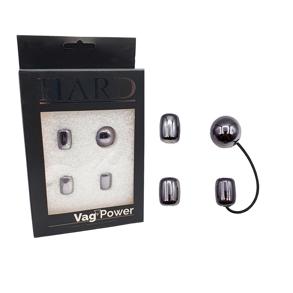 Pesos Para Pompoarismo em Zamac - Hard Vag Power | Disponível em 6 Cores - 6