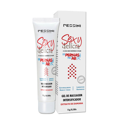 Foto 1 do produto Gel Excitante Intensificador de Orgasmo com Extratos de Damiana - Pessini Delícia - 15 Gramas