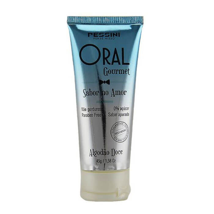 Gel Lubrificante Beijável com um Efeito Excitante que Esquenta, Zero Açúcar e Livre de Parabenos - Pessini Oral Gourmet | 45 g | Disponível em 6 Sabores - 6
