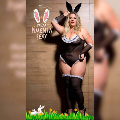 Foto 3 do produto Fantasia Coelha Ousada - Pimenta Sexy | Plus Size