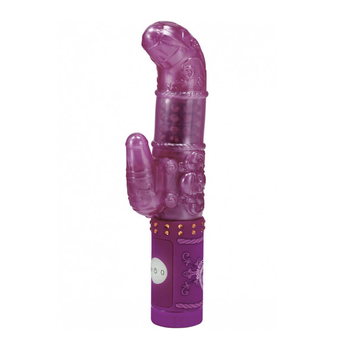 Vibrador Rotativo com Estimulador Clitoriano e Ponto G, Possui 7 Modos de Vibração e 5 de Rotação - Pirates Janine's Cannon Fire - 25 x 4 cm - 5