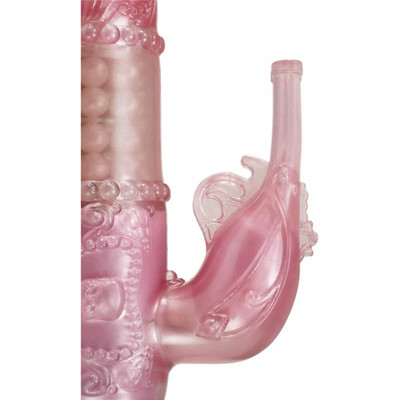 Foto 2 do produto Pirates Jesse Jane's Smoking Pistol - Vibrador Rotativo com Estimulador Clitoriano e Ponto G, Possui 7 Modos de Vibração e 5 de Rotação - 25 x 4 cm