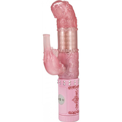Foto 3 do produto Pirates Jesse Jane's Smoking Pistol - Vibrador Rotativo com Estimulador Clitoriano e Ponto G, Possui 7 Modos de Vibração e 5 de Rotação - 25 x 4 cm