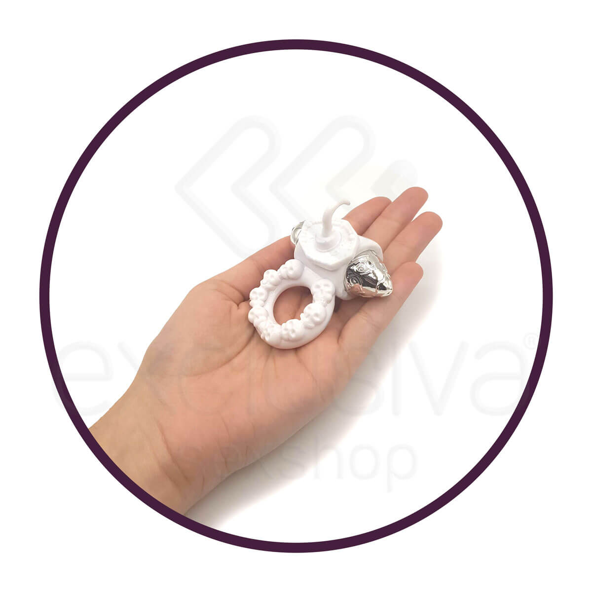 Pirates Riley Steeles Pleasure Ring - Anel Peniano com Estimulador de Clítoris e Vibração Única - 5 x 3,5 cm - 8