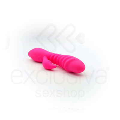 Foto 2 do produto Pleasure Dreams - Vibrador Flexível Estimulador de Ponto G e Clítoris em Silicone Macio com 6 Modos de Vibrações e Função de Auto Aquecimento - 19,5 x 3,7 cm | Cor: Rosa
